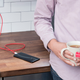 OnePlus’ distinctive red charging cable.